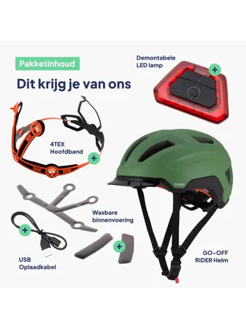 RIDER SMART fietshelm met zonneklep