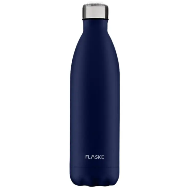 FLASKE 1 liter  RVS Drinkfles