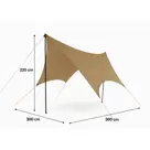 Tarp - 300x300x220 cm - schaduwdoek - Cuhoc