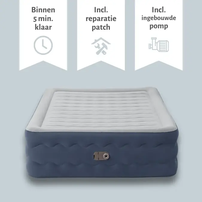 Luchtbed - Bestway - 2P - 152x203 cm + pomp