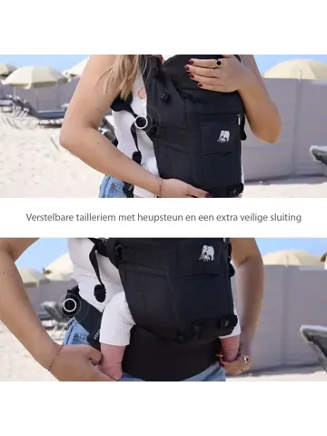 Ergonomische Draagzak - Luxe Buikdrager 4-in-1