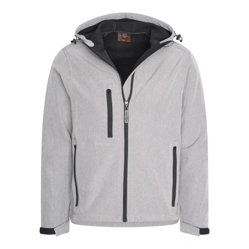 Heren Softshell Hooded Jacket Cappuccino Italia