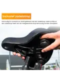 Fietszadel met Waterdichte Zadelhoes