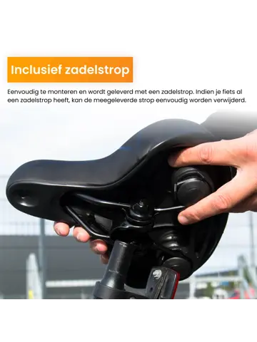 Fietszadel met Waterdichte Zadelhoes