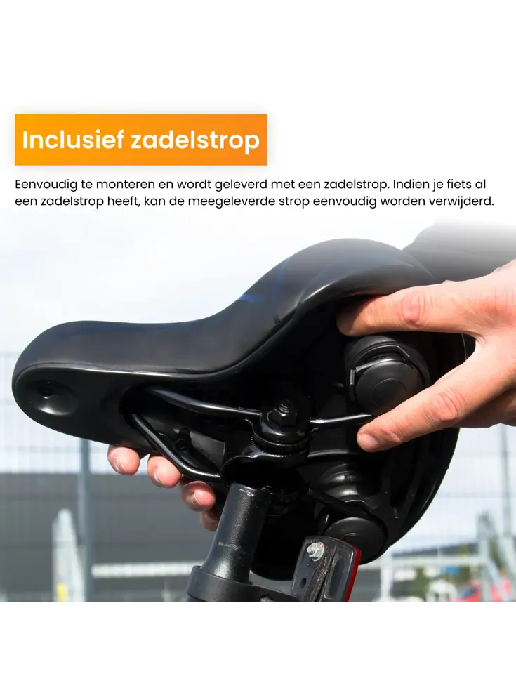 Fietszadel met Waterdichte Zadelhoes