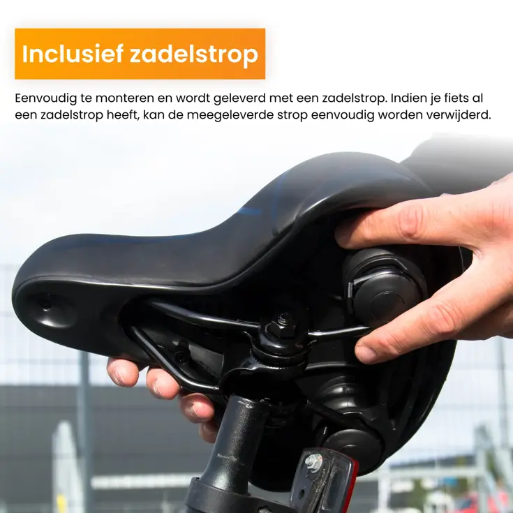 Fietszadel met Waterdichte Zadelhoes