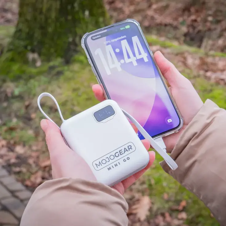 Powerbank 10.000 mAh met Kabels - Wit