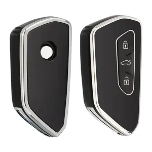 TPU Sleutelhoesje voor Skoda zwart G3