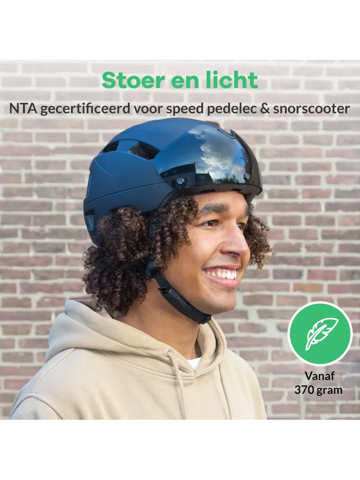 PILOT fietshelm met regencap