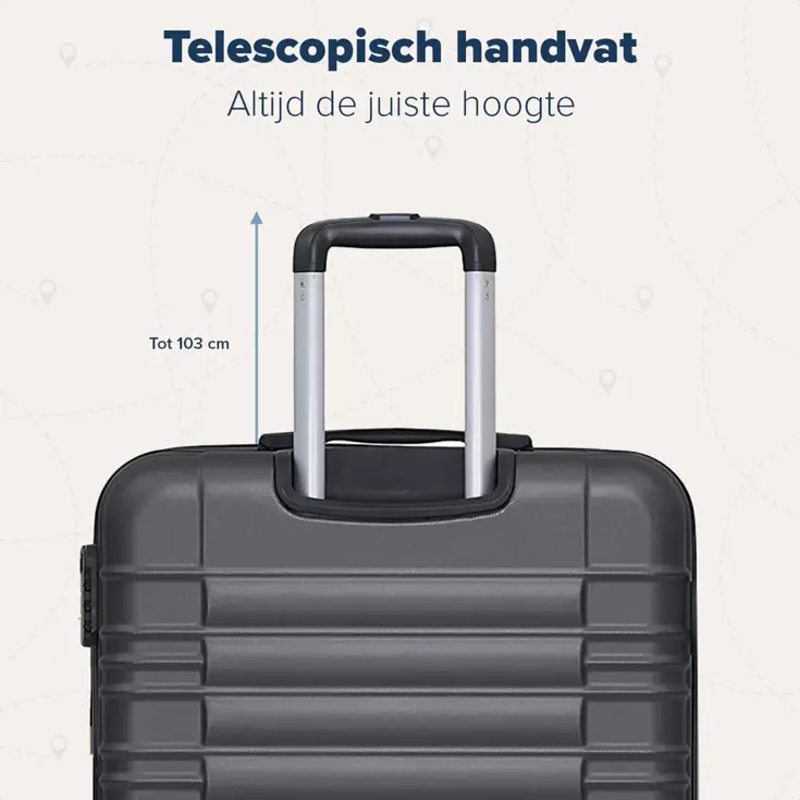 Handbagage Koffer – 38L – Donkergrijs
