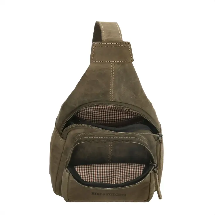Idaho - Schoudertas / Slingbag - Leer