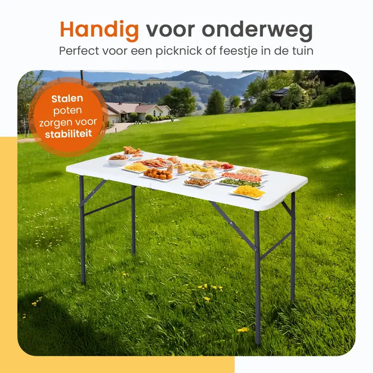 Inklapbare Tafel - Weerbestendig - 122x60x74cm