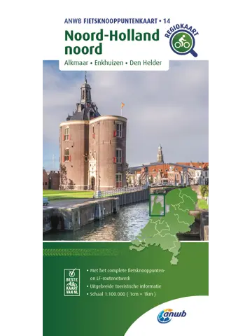ANWB Knooppuntenkaart 14 Noord-Holland-Noord