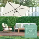 LifeGoods Parasol - 270x180cm