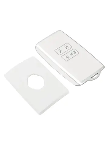 TPU Sleutelhoesje voor Renault wit A4