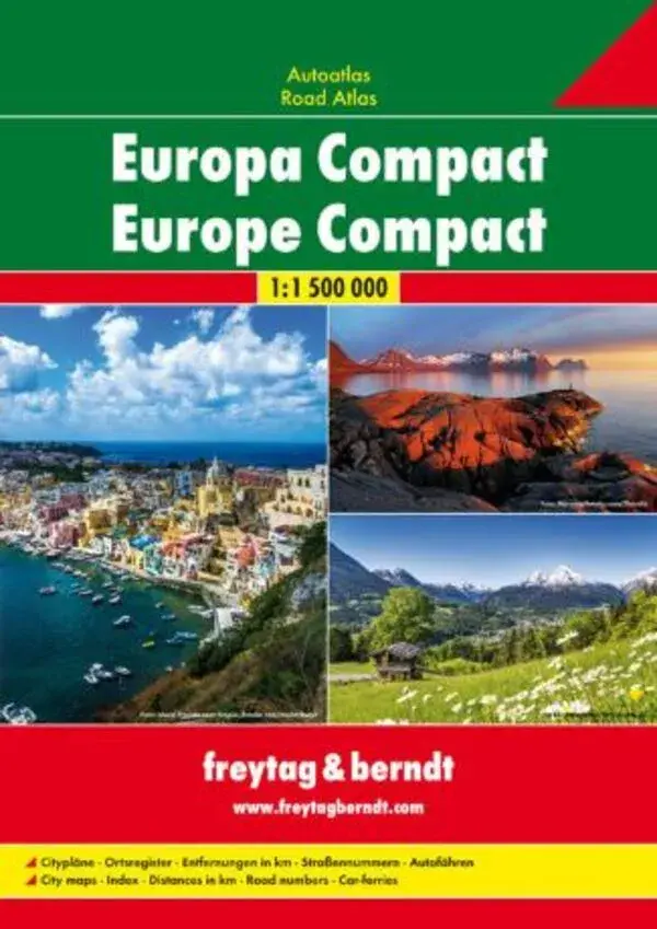 Freytag & Berndt Wegenatlas Europa Compact
