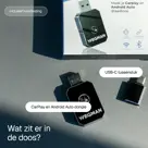 Wegman CarPlay & Android Auto Dongle 2 in 1
