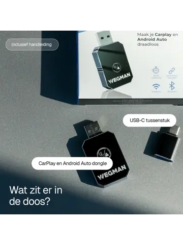 Wegman CarPlay & Android Auto Dongle 2 in 1