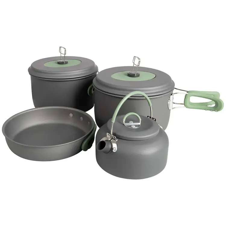 Pannenset Explorer 4-Delig Aluminium