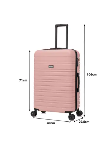 Reiskoffer L ABS 95L met TSA-slot en 360° wielen