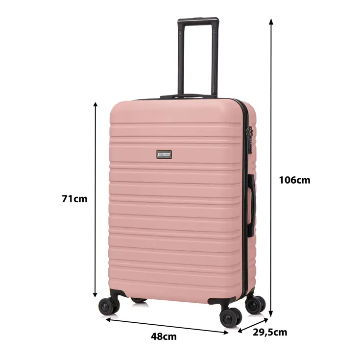 Reiskoffer L ABS 95L met TSA-slot en 360° wielen