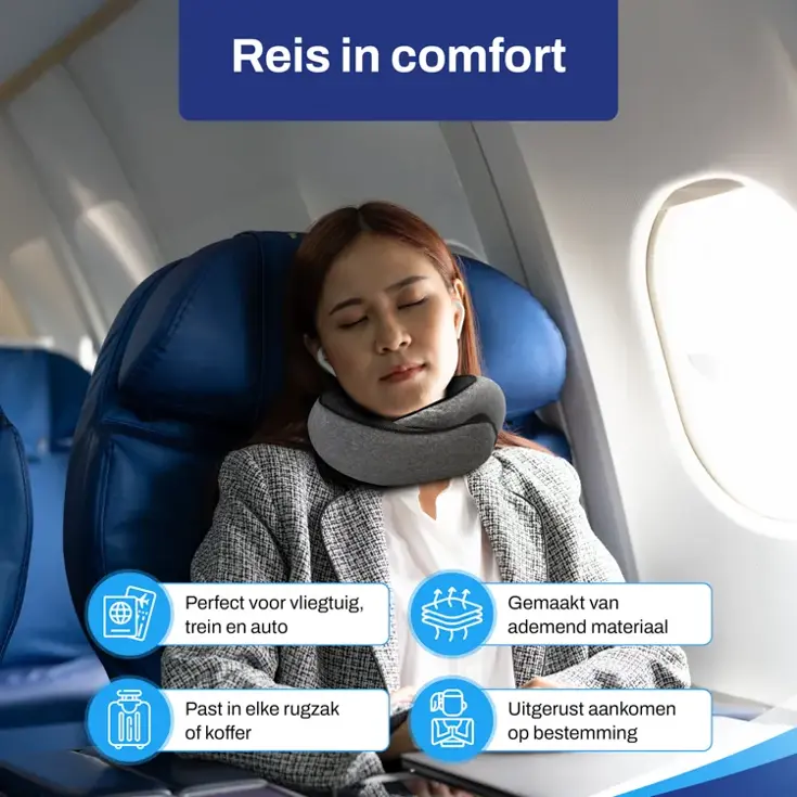 Nekkussen Vliegtuig Ergonomisch - Reiskussen Set