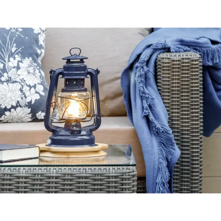 LED Stormlamp Kobalt Blauw – Waterdicht