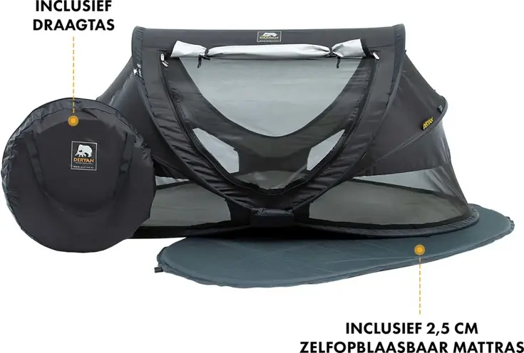 Peuter luxe campingbedje - Zelfopblaasbare matras