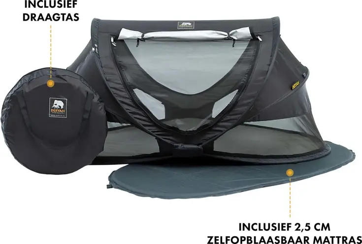 Peuter luxe campingbedje - Zelfopblaasbare matras