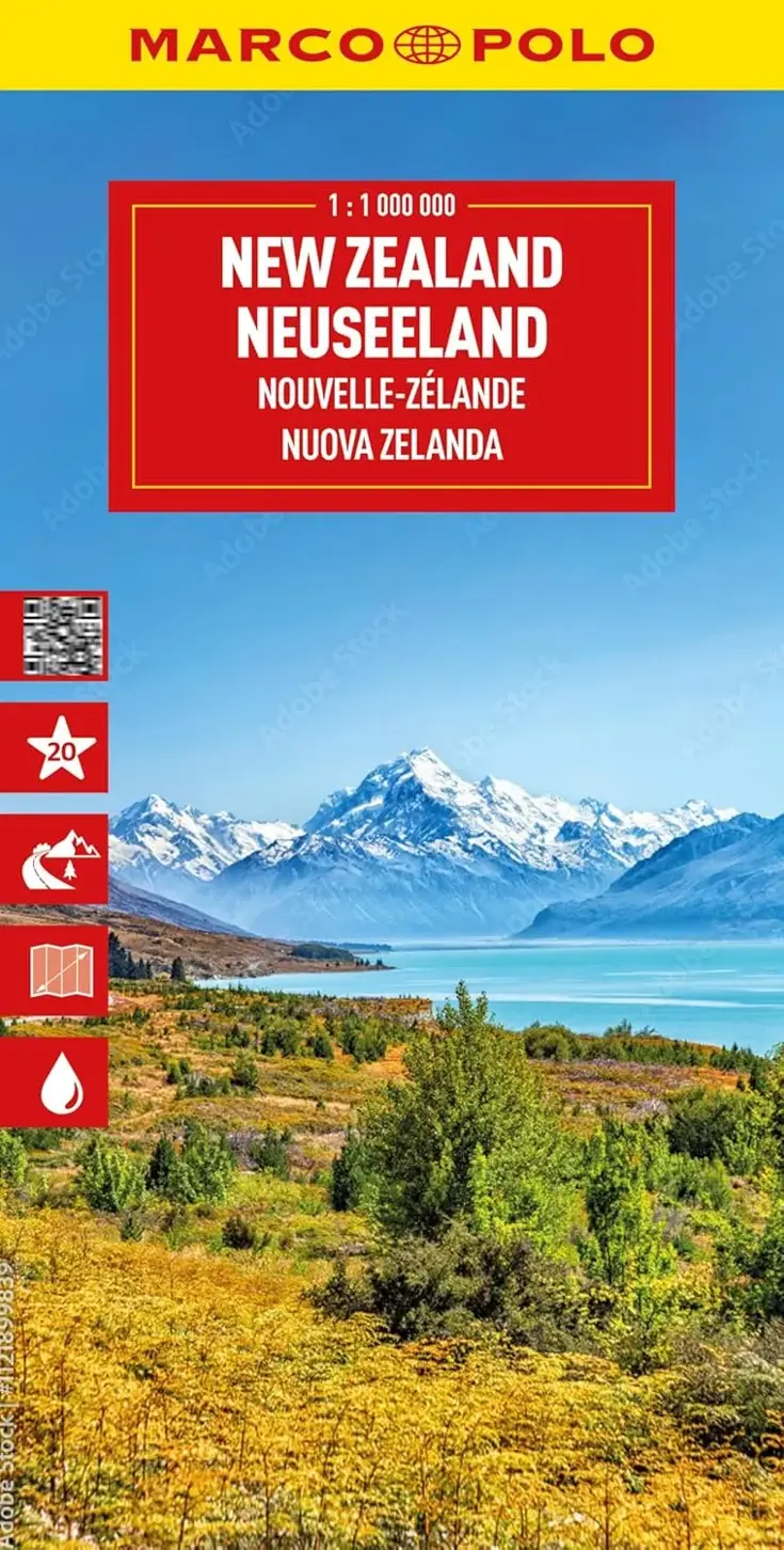 Wegenkaart Nieuw-Zeeland