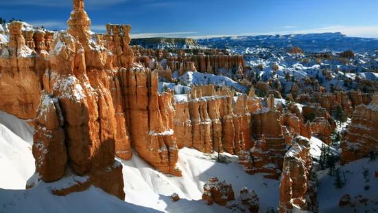 Bryce Canyon National Park in winterse sferen