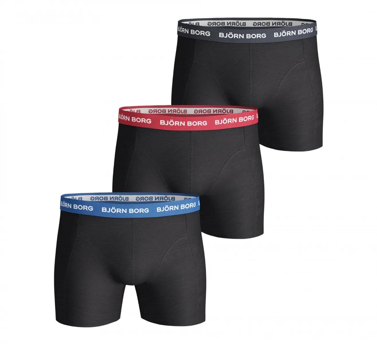 Björn Borg 3-Pack Boxers Heren  Zwart
