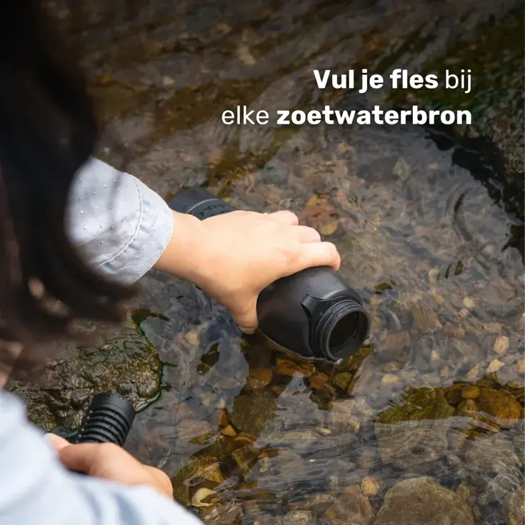 Waterfilter - Eco-Active 1 Liter - Zwart