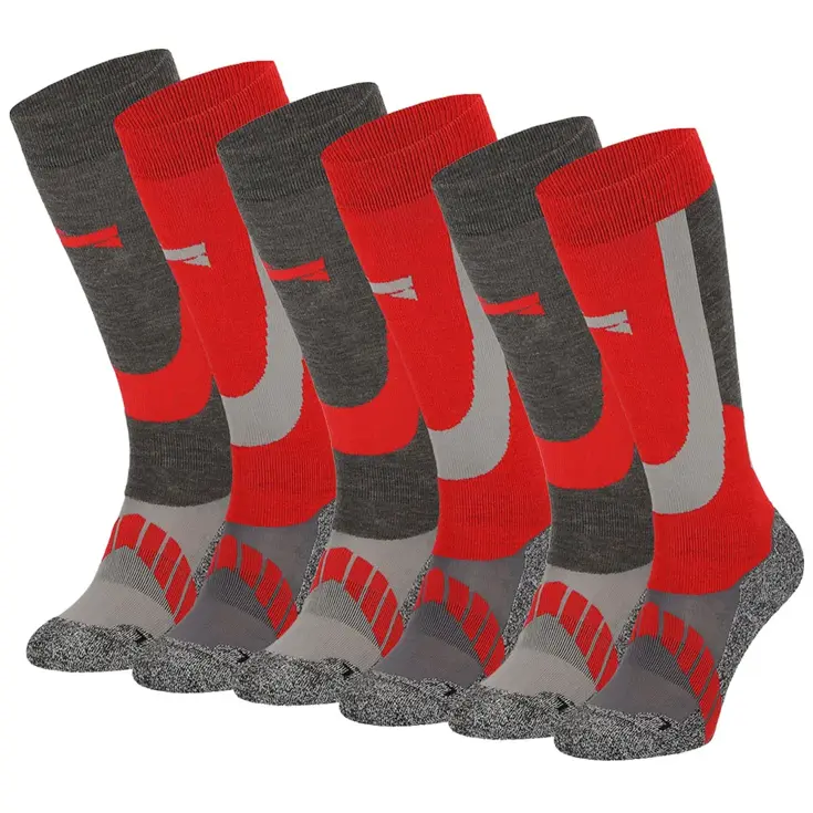 6 paar - Unisex - Skisokken