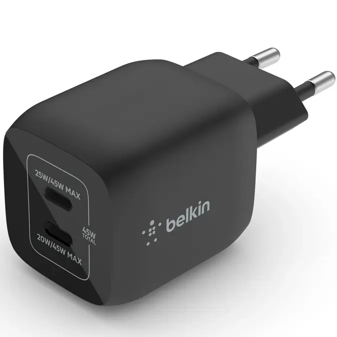 Belkin  Adapter 2 poorts - USB-C - 45W