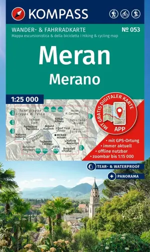 Wandelkaart WK053 Meran - Merano