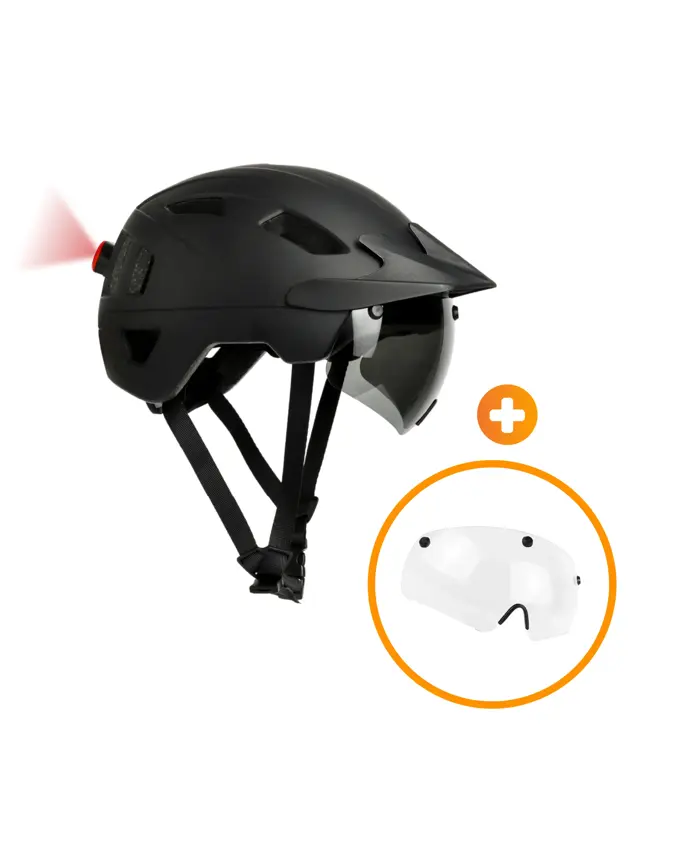 R2B Speed Pedelec Helm + Transparant Vizier