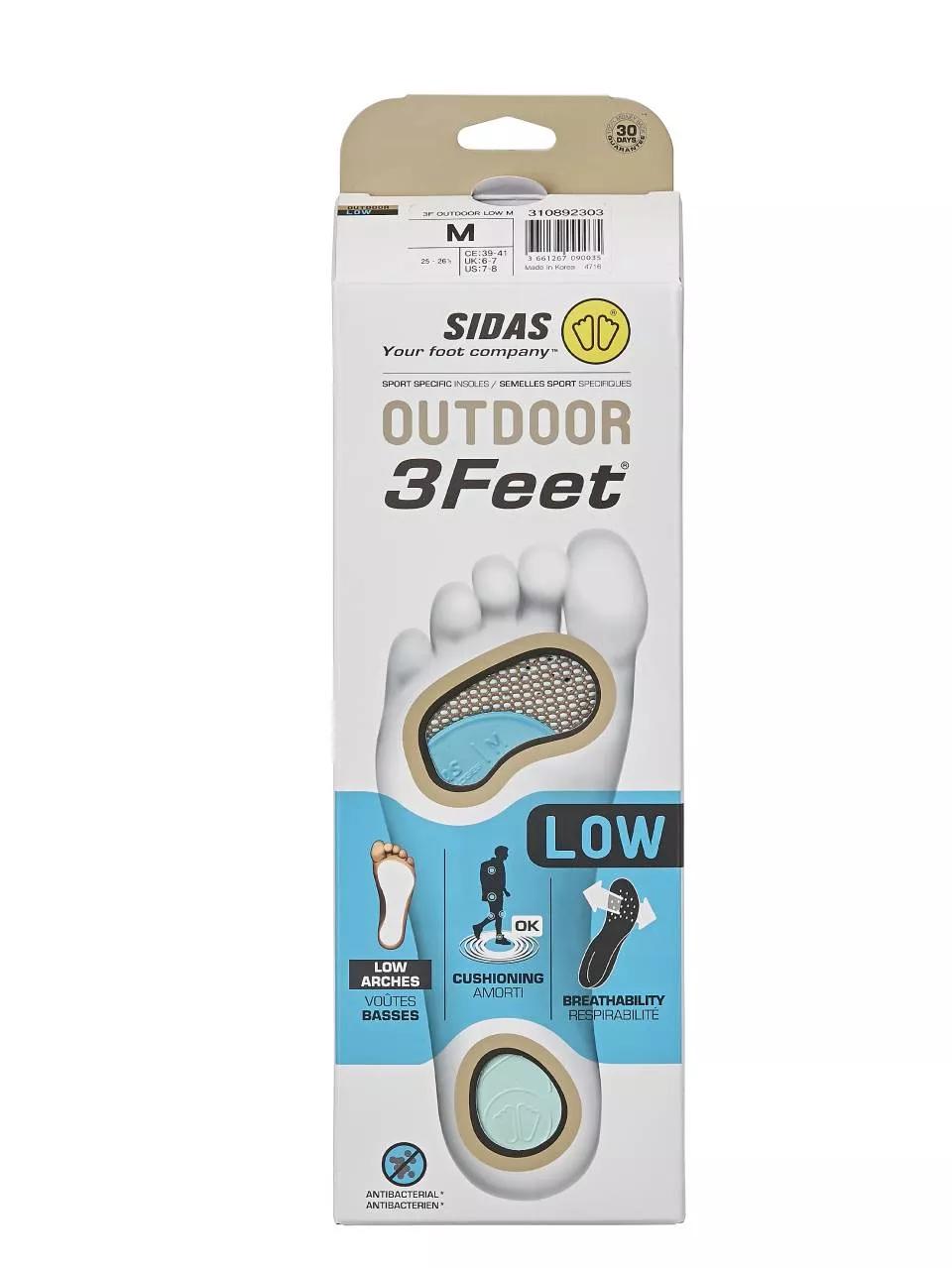 Sidas 3 Feet Low  Inlegzolen      XL