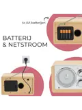 FM radio AUX input Retro design