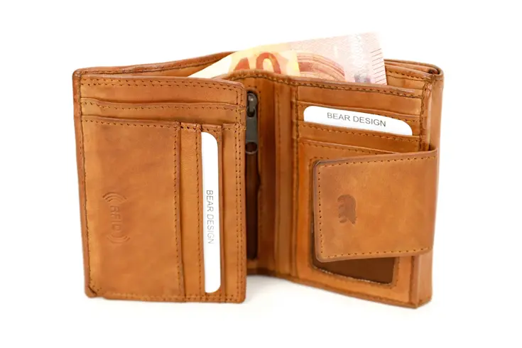 Jill - Portemonnee - Leer - Overslag - 9 pasjes