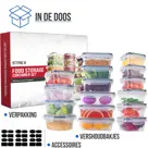 Vershoudbakjes Plastic - 18 Delig