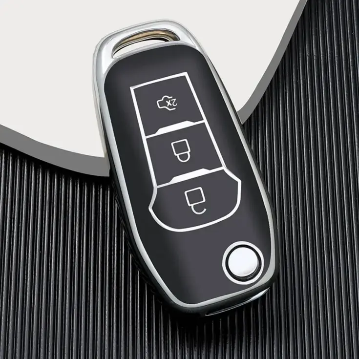 TPU Sleutelhoesje voor Ford zwart F3