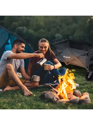 LifeGoods Bolderkar - 80KG - 94L