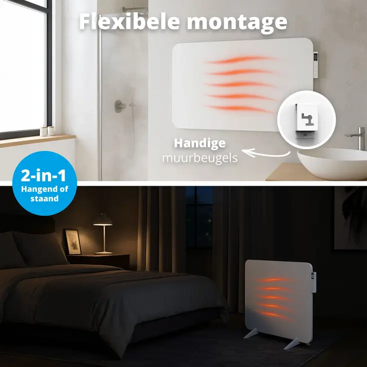 Slimme Infrarood Verwarming 450W - Wit