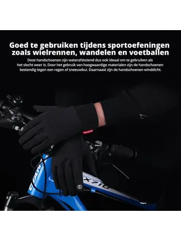 Waterafstotende handschoenen met touchscreen