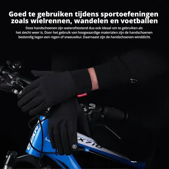 Waterafstotende handschoenen met touchscreen