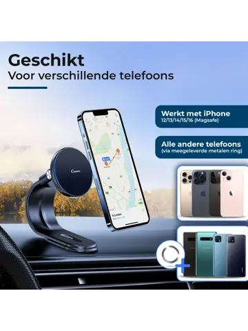 MagSafe Telefoonhouder Auto - Draadloos Opladen