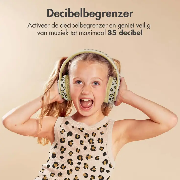 imoshion Kinder Koptelefoon LED - Leopard
