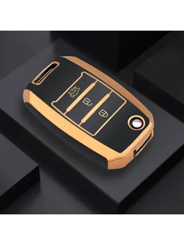 TPU Sleutelhoesje voor Kia goud B3