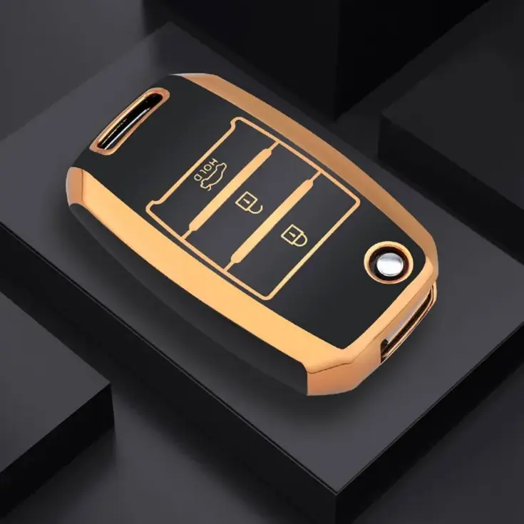 TPU Sleutelhoesje voor Kia goud B3